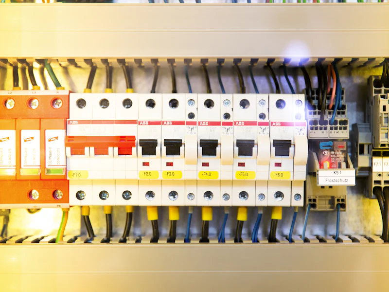 Circuit breakers in a distribution board