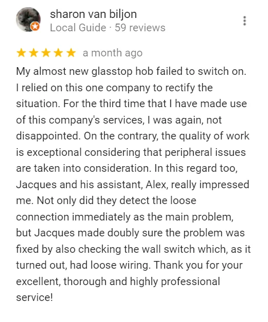 Electrician Worx customer review